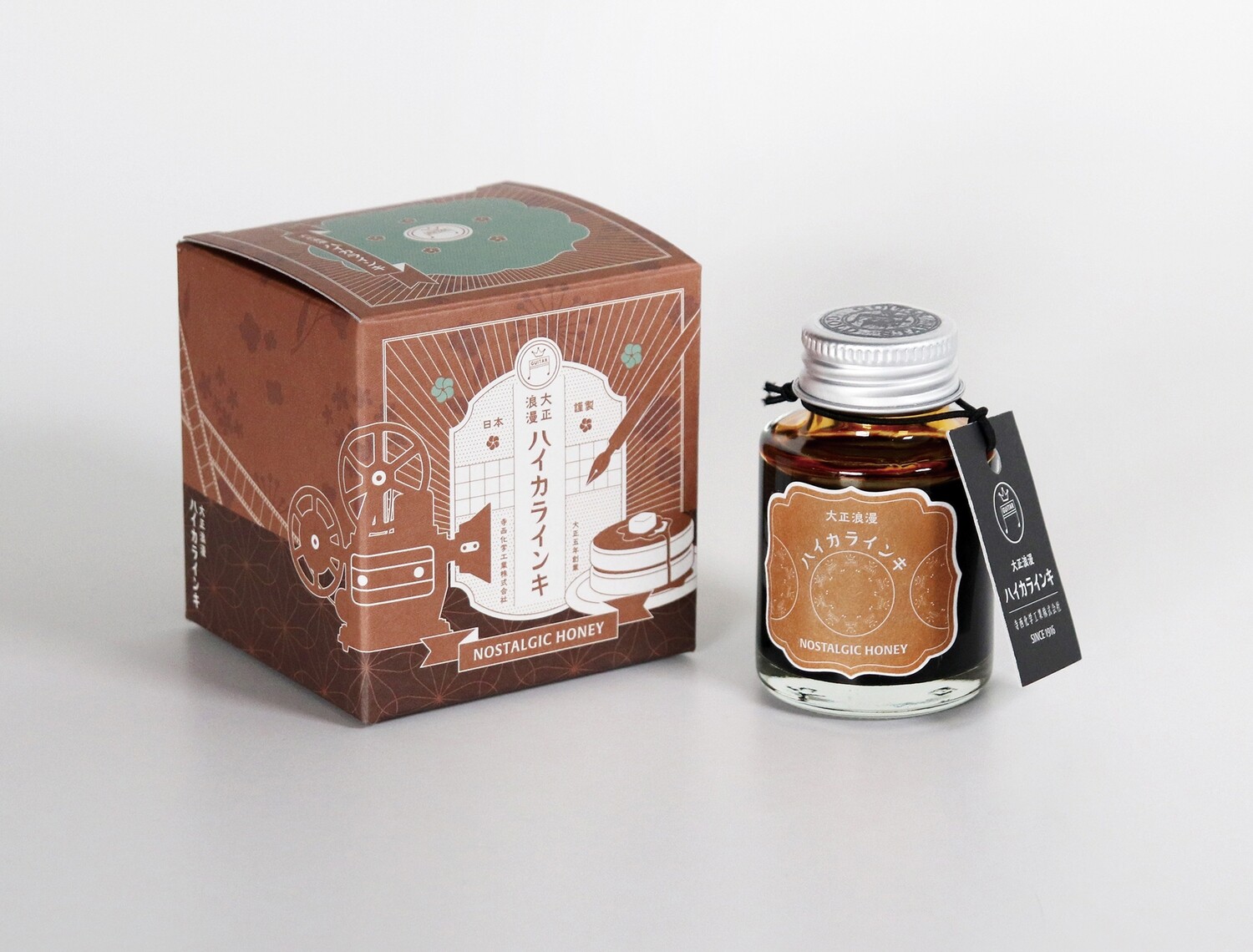 Taccia Fountain Pen Ink Glass bottle Haikara Ink Nostalgic Honey