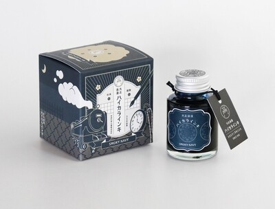 Taccia Fountain Pen Ink Glass bottle Haikara Ink Smokey Navy