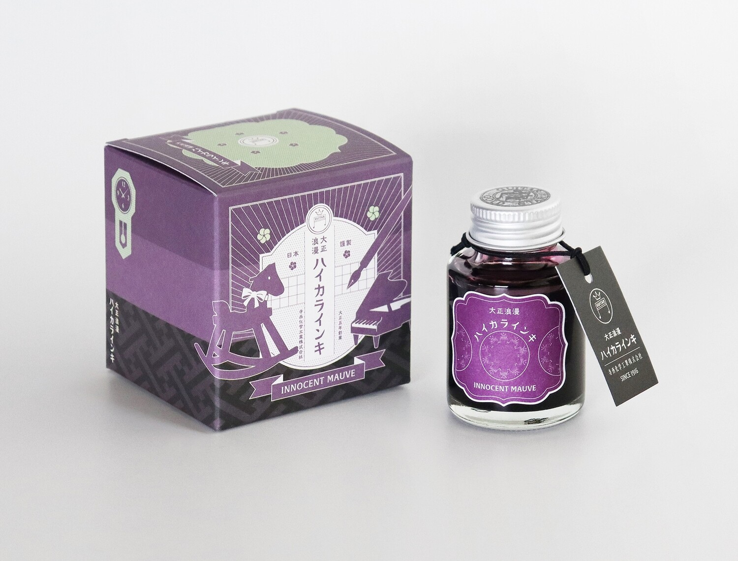 Taccia Fountain Pen Ink Glass bottle Haikara Ink Innocent Mauve