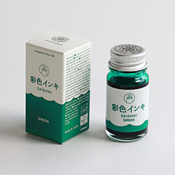 Taccia Fountain Pen Ink 12 ml Sai Shiki (Colourful) Green