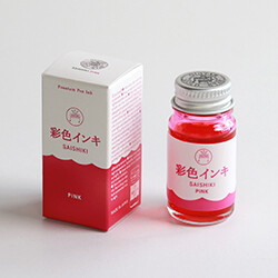 Taccia Fountain Pen Ink 12 ml Sai Shiki (Colourful) Pink