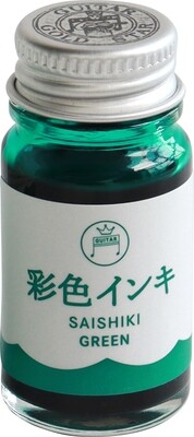 Taccia Fountain Pen Ink 12 ml Sai Shiki (Colourful) Green
