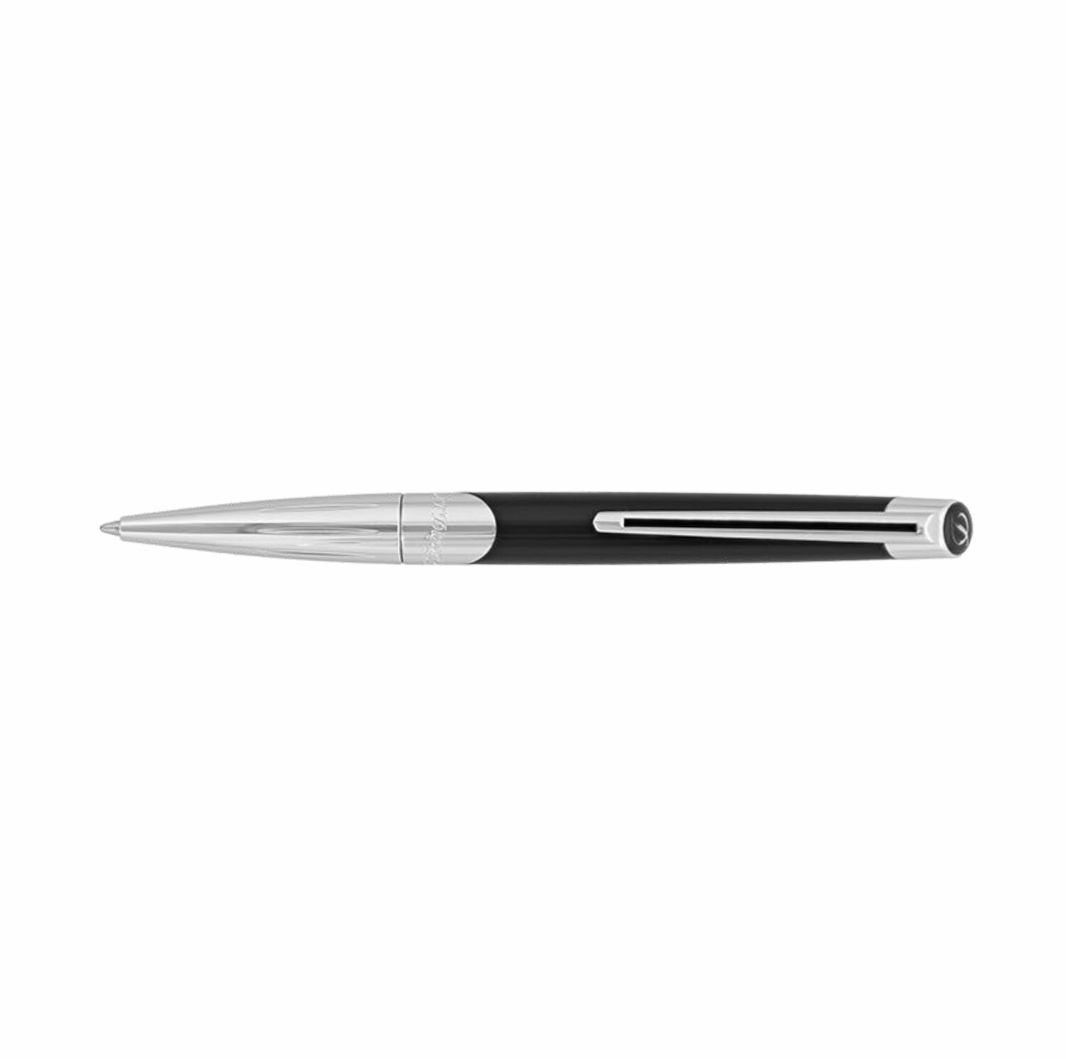ST DUPONT Defi Millennium Ballpoint Pen - Silver and Black