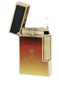 ST Dupont Line 2 Limited Edition Montecristo Crepuscule Yellow Gold Double Flame