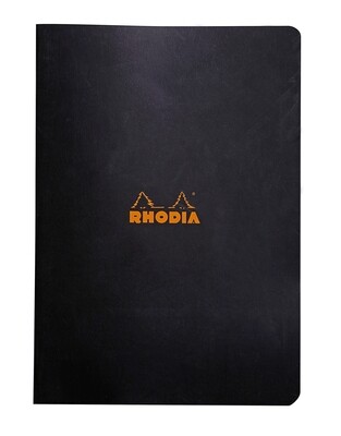 Rhodia Black Classic Stapled Notebook 21x29,7cm Graph