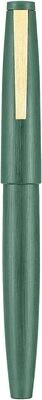Jinhao 80 - Set of Three - Green, Coffee, Black  Fiber Brushed Fountain Pen, Iridium Fine Nib with Ink Converter and Pen Plastic Case. Gold nib and trimmings