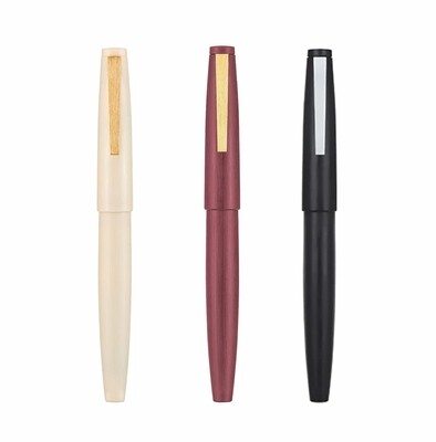 Jinhao 80 - Set of Three - Ivory, Wine, Black/Silver Fiber Brushed Fountain Pen, Iridium Fine Nib with Ink Converter and Pen Plastic Case. Gold nib and trimmings Jinhao 80 - Set of Three - Ivory, Wine, Black/Silver Fiber Brushed Fountain Pen, Iridium Fine Nib with Ink Converter and Pen Plastic Case. Gold nib and trimmings
