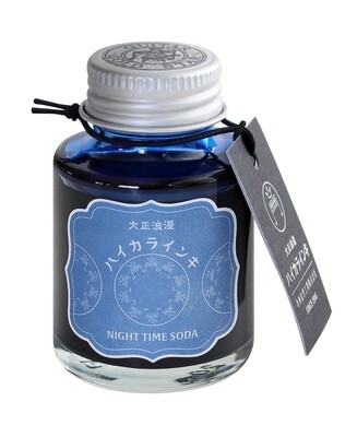 Taccia Fountain Pen Ink Glass bottle Haikara Ink Night Time Soda
