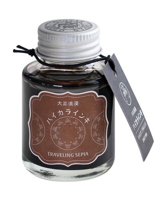 Taccia Fountain Pen Ink Glass bottle Haikara Ink Travelling Sepia