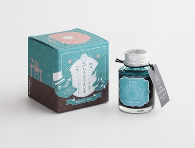 Taccia Fountain Pen Ink Glass bottle Haikara Ink Brilliant Mint