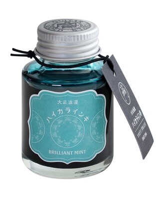 Taccia Fountain Pen Ink Glass bottle Haikara Ink Brilliant Mint
