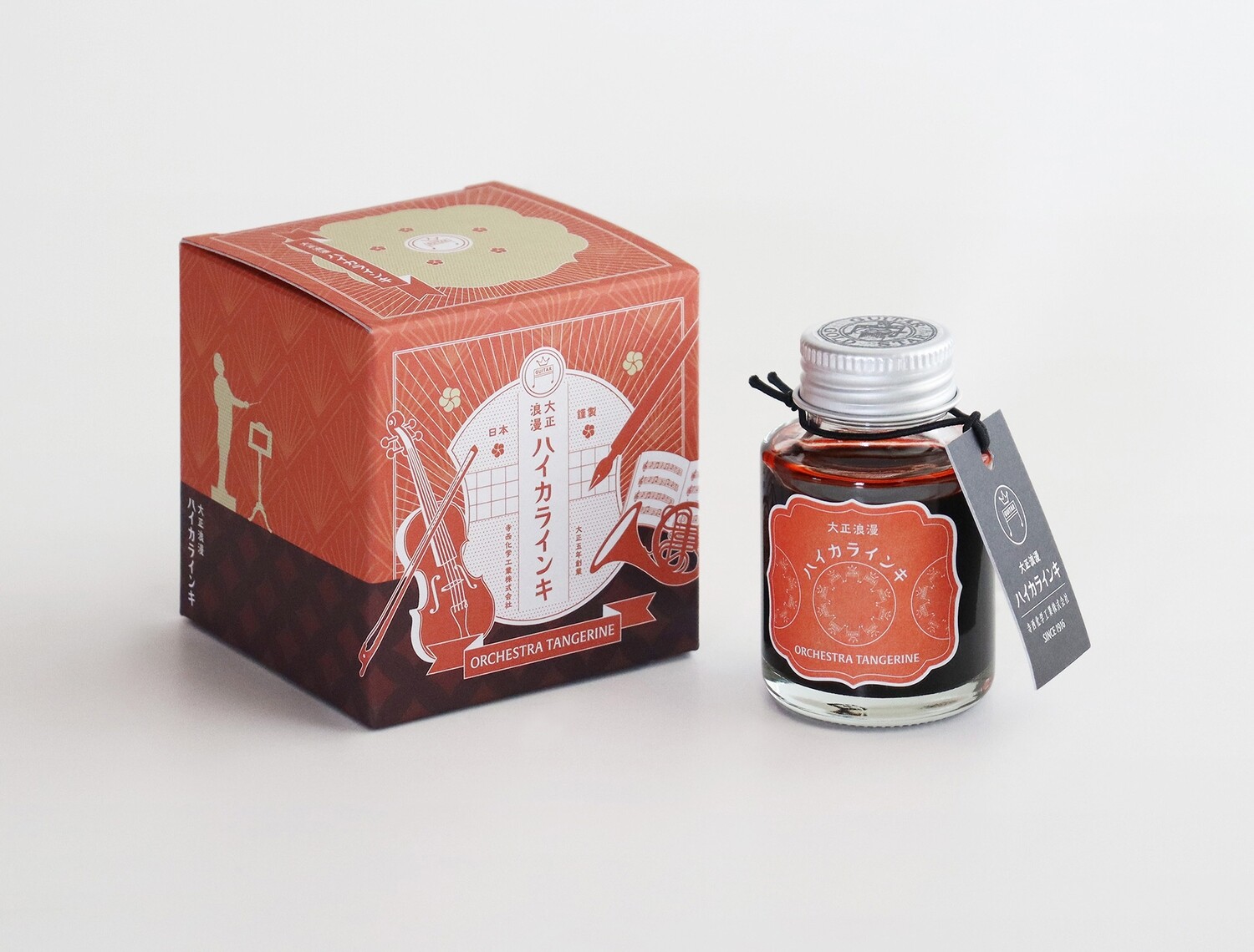 Taccia Fountain Pen Ink Glass bottle Haikara Ink Orchestra Tangerine