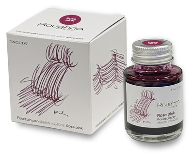 Taccia Fountain Pen Ink Glass bottle Roughna Ink Rose Pink