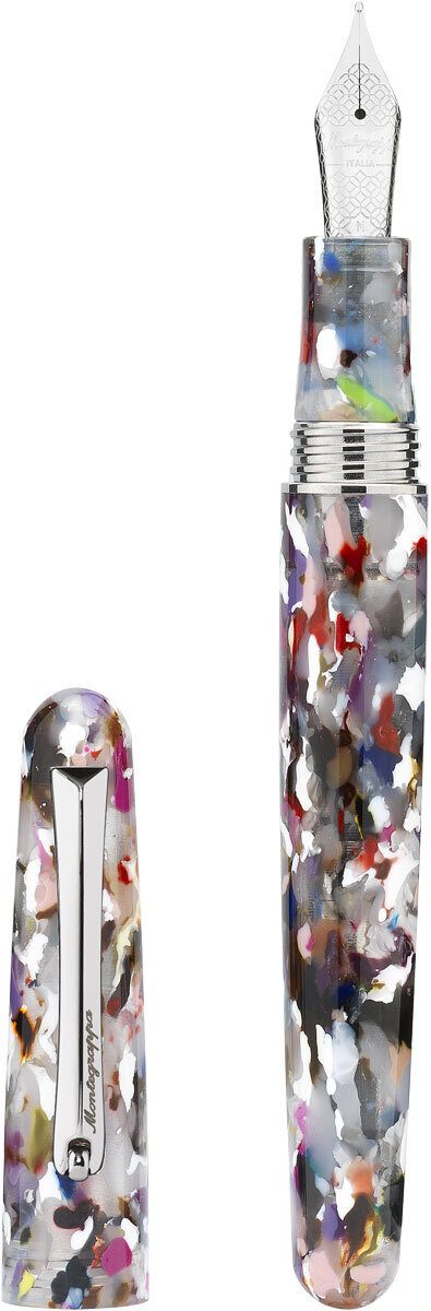 Elmo Ambiente Fountain Pen, Kaleido, Montegrappa # 6 Stainless Steel Nib