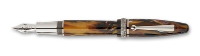 MAIORA Ultra Ogivia  GOLDEN AGE Fire STEEL NIB 
Palladium Trim