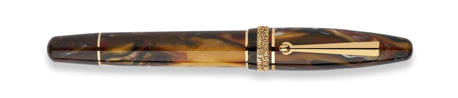 MAIORA Ultra Ogivia  GOLDEN AGE Fire STEEL NIB Fine
GOLD TRIM