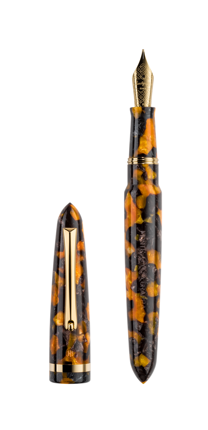 Venetia Fountain Pen, Plume Agate , Steel nib Medium