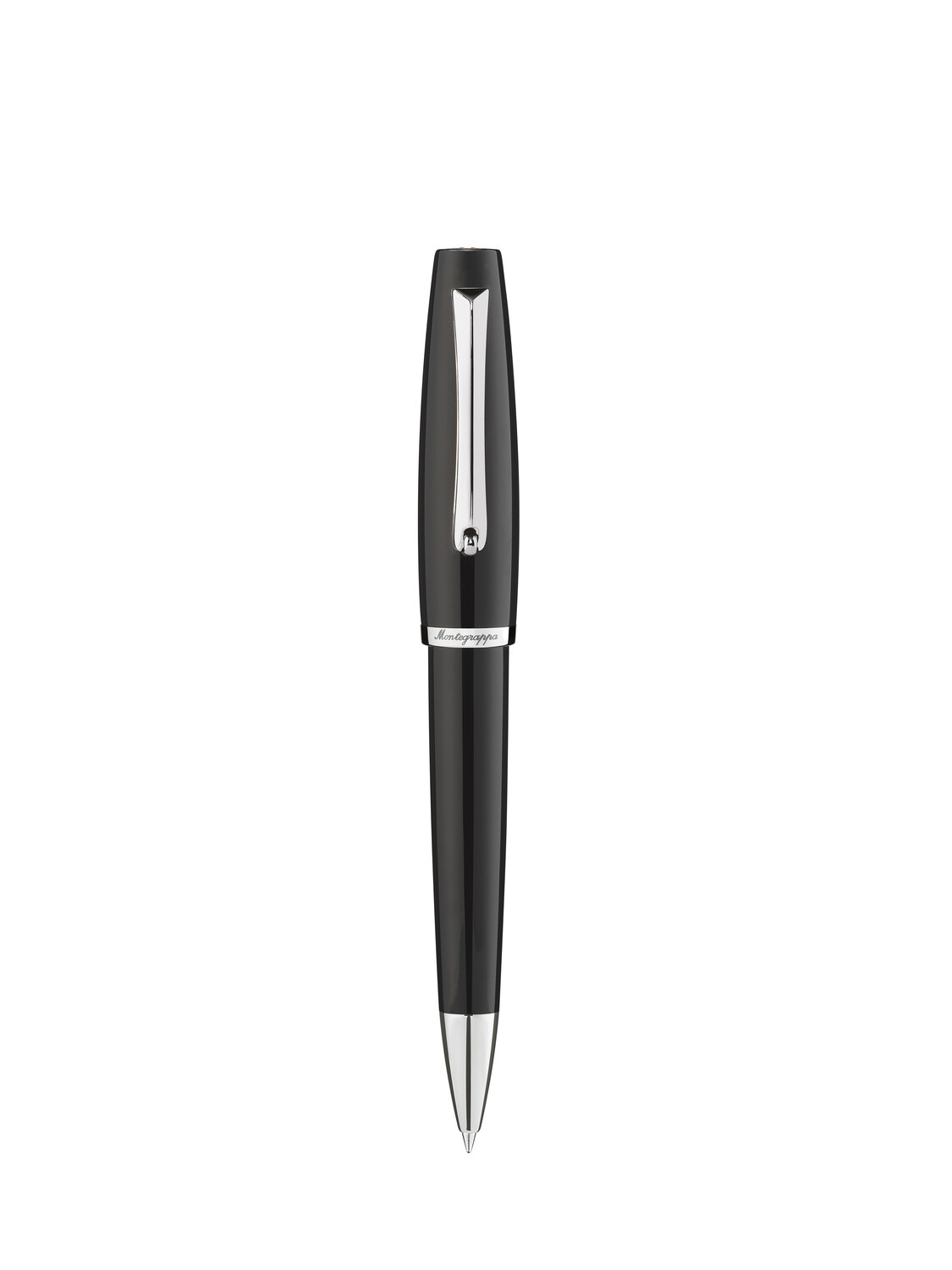 Montegrappa Manager Black and Silver Ball Point Pen with refill