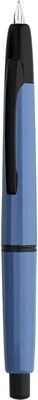 Moonman A2 Cappless, Retractable Fountain Pen, Extra Fine Stainless Steel nib, 8 Colours, 2 Clip Colour options, Body Colour: Peak Blue, Clip Colour: Black