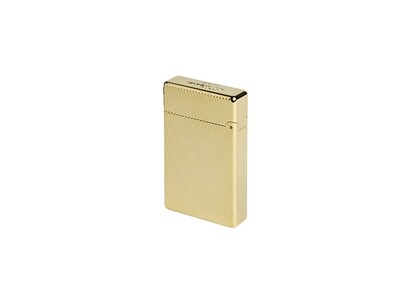 ST DUPONT LI Initial Diagonal Gold Flint Lighter
