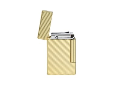 ST DUPONT LI Initial Diagonal Gold Flint Lighter