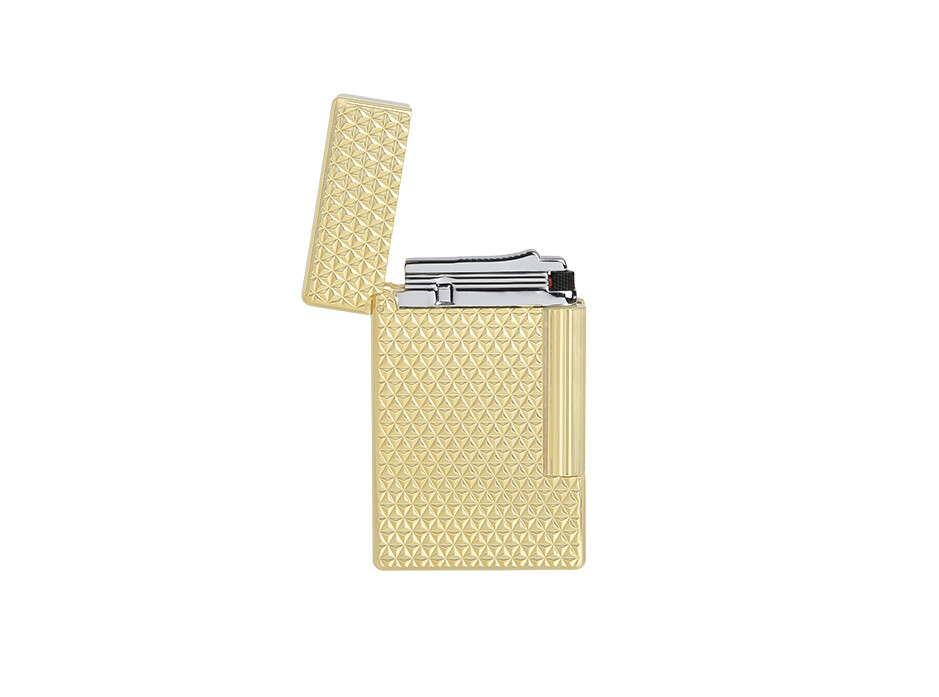 ST DUPONT LI Initial Firehead Gold Flint Lighter