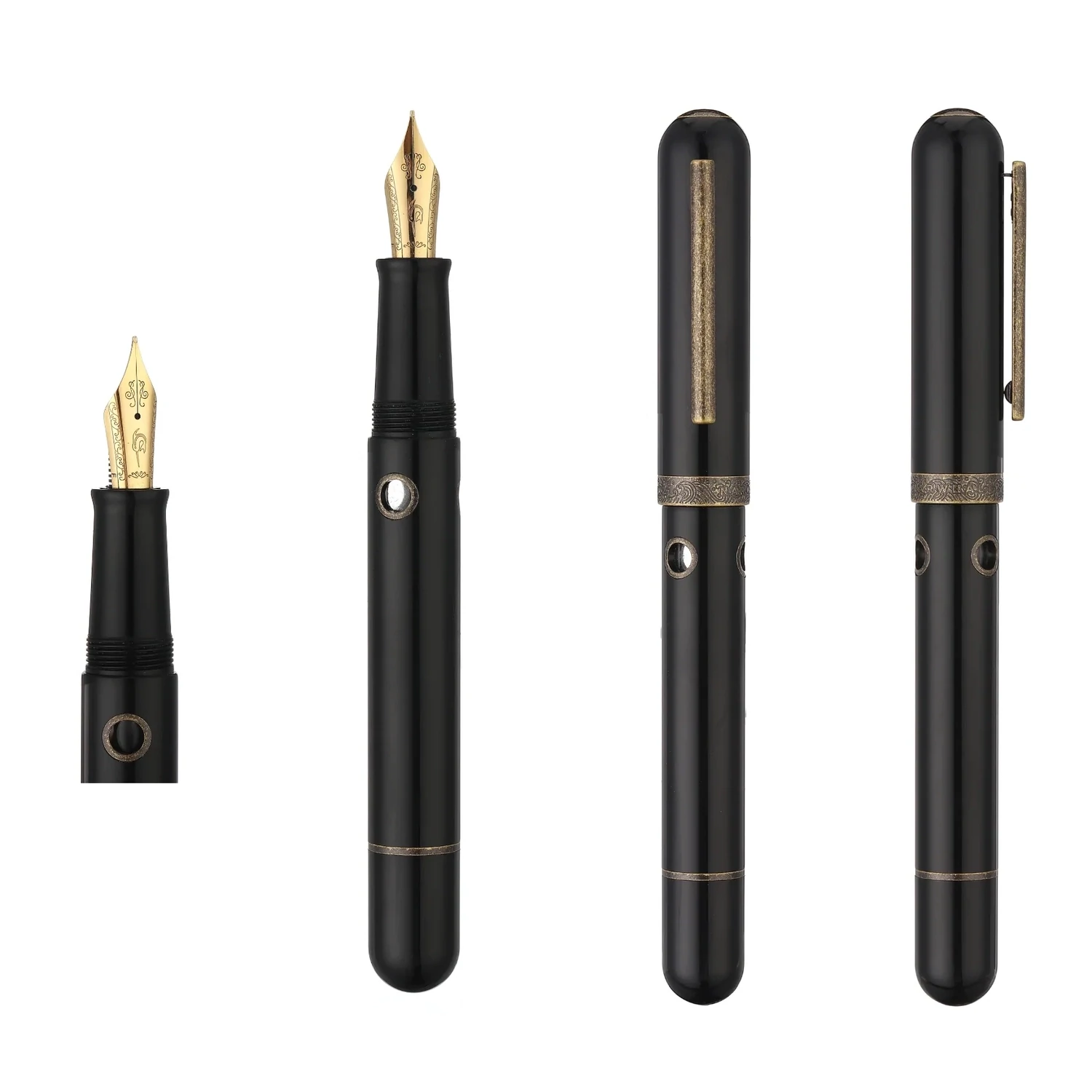 Nahvalur Fountain Pen Nautilus Bronze Corydoras, Nib Size: Fine