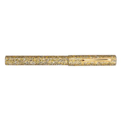 Taccia Granite Stone Fountain Pen Yellow 14 K Gold Extra Fine nib