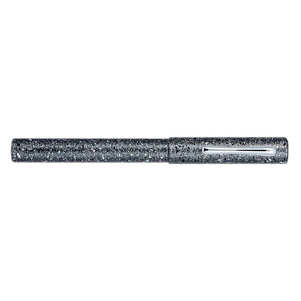 Taccia Granite Stone Fountain Pen Black 14 K Gold Medium nib