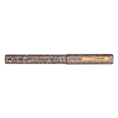 Taccia Granite Stone Fountain Pen Brown 14 K Gold Extra Fine nib