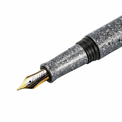 Taccia Granite Stone Fountain Pen Black 14 K Gold Medium nib