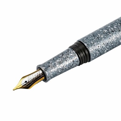 Taccia Granite Stone Fountain Pen Grey 14 K Gold Fine nib