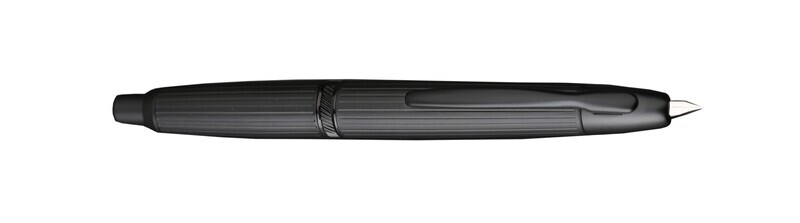 Moonman A1 Press Fountain Pen with Box, Retractable Extra Fine Nib Metal Full Black Ink Pen with Converter and Filling Mechanism
- With Clip 
- Stripe or Reverse Scale, Finish: Stripe