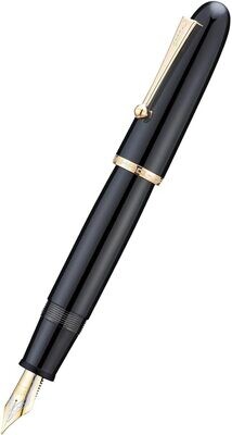Jinhao 9019  Dadao Series - Black Acrylic Fountain Pen, Nib Size # V8 Nib with Gold Trim