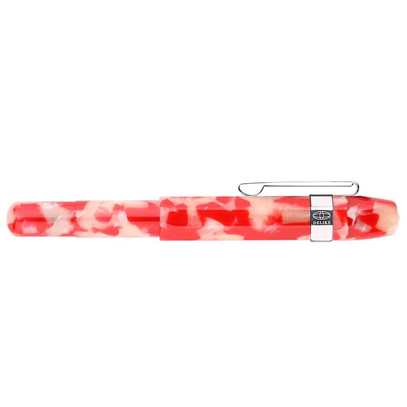 Delike Fountain pen Alpha Acrylic - Extra Fine nib, Colour: Koi Red