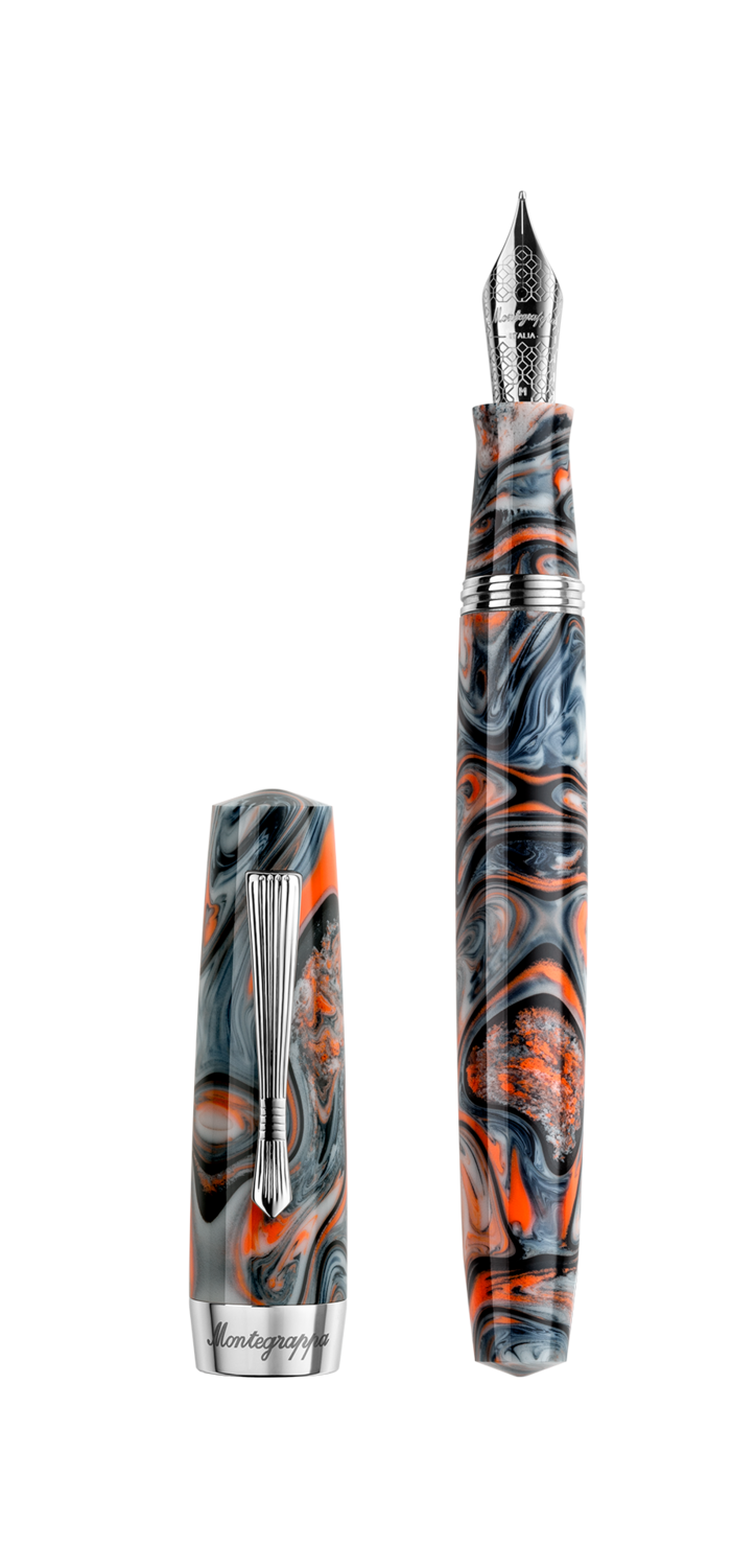 Elmo 02 Fountain Pen, Rossa, Montegrappa # 6 Stainless Steel Nib