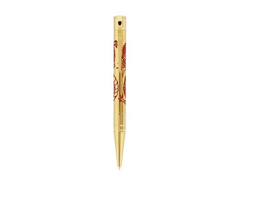 S.T Dupont Ballpoint Pen D-Initial Dragon Golden - Limited Edition