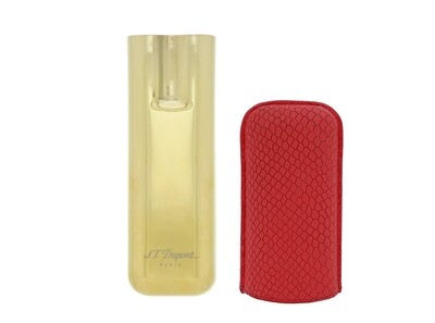 S.T Dupont 2 Cigar Case Burgundy Scaled and Golden