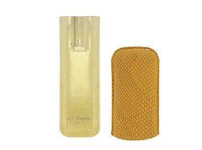 S.T Dupont 2 Cigar Case Honey Scaled and Golden