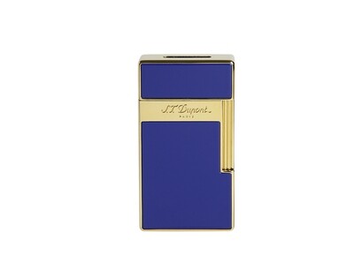 ST DUPONT Lighter Big D Blue Lacquer Golden