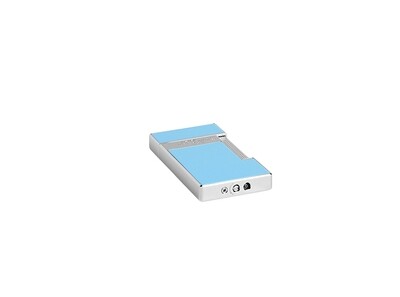 ST DUPONT Lighter Slimmy Light Blue Lacquer Chrome