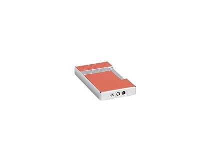 ST DUPONT Lighter Slimmy Coral  Lacquer Chrome