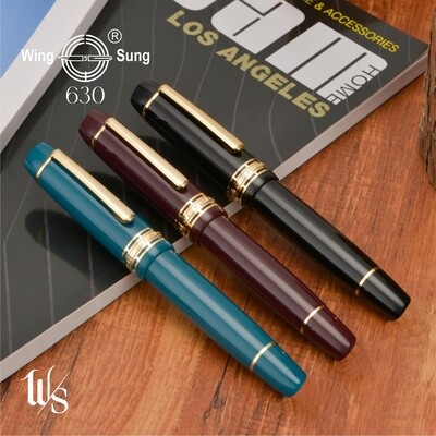 Wing Sung 630 - Piston Filled - Flat Head - 0,5 mm (F) Steel Nib