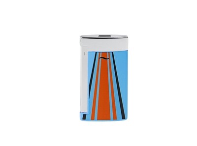 ST Dupont Lighter Slim 7 Le Mans Blue and Chrome ST Dupont Lighter Slim 7 Le Mans Blue and Chrome
