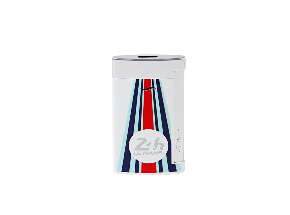 ST DUPONT Lighter Slim 7 Le Mans White and Chrome