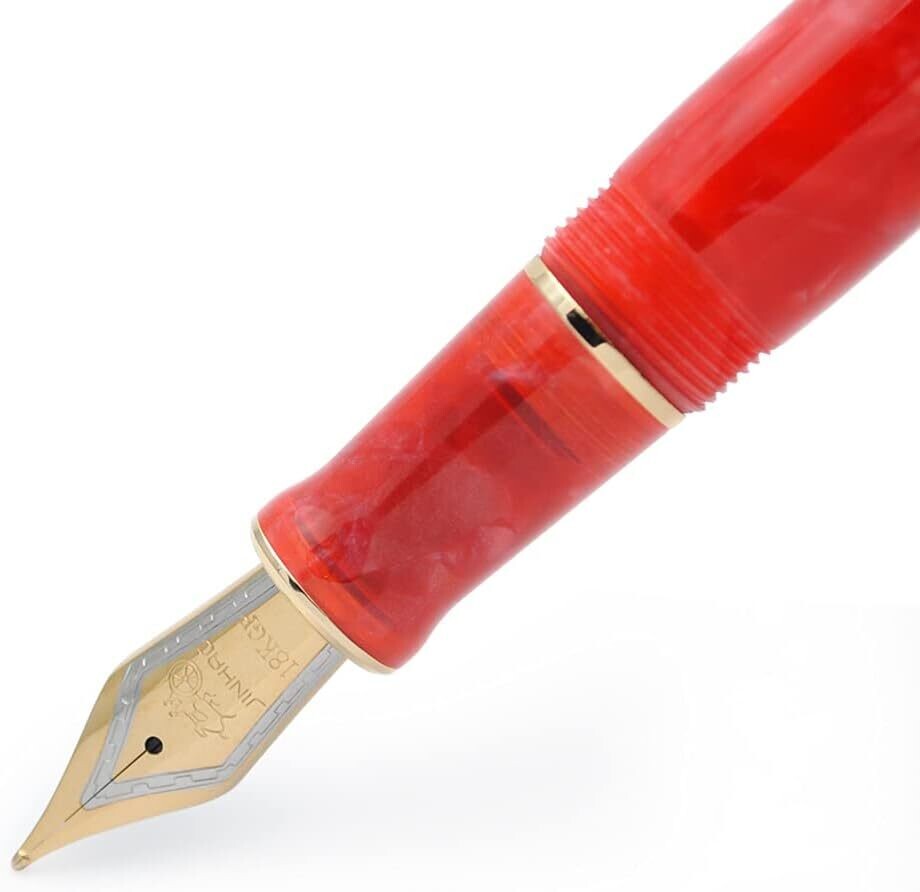 Jinhao Model 100 - Cherry Red - 18 KGP nib, Nib Size: Extra Fine