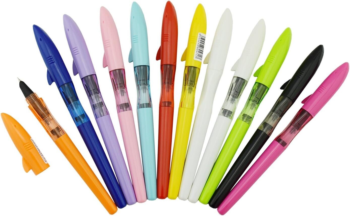 Jinhao Shark Fountain Pen, Fine Nib - Set of 12
