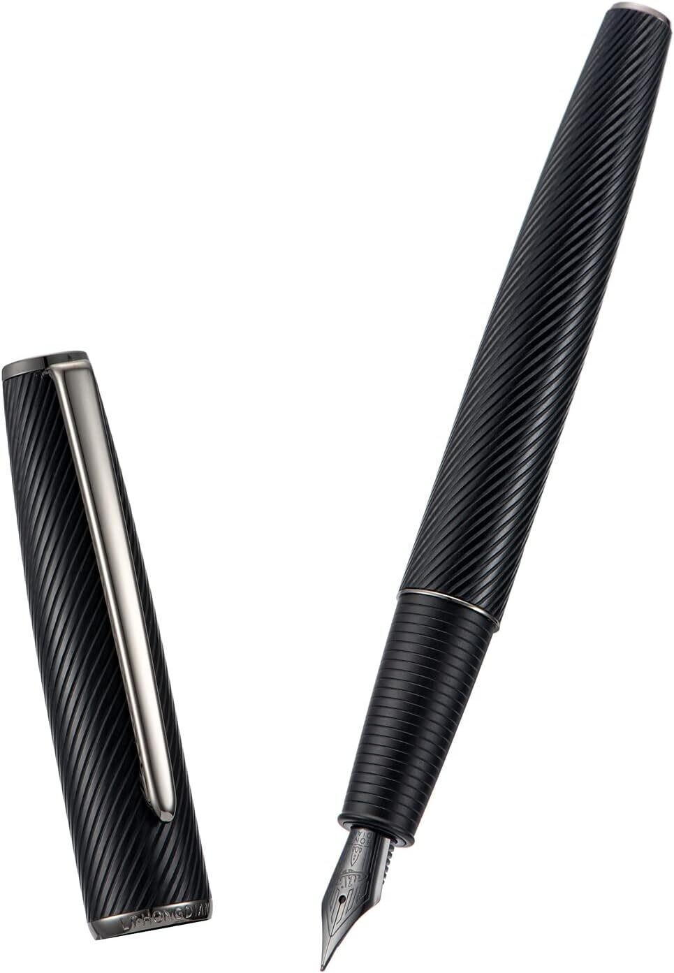 Hongdian Fountain Pen Model A3L Black, Nib Size: Extra Fine