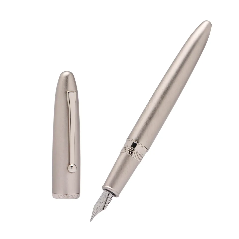Hongdian Fountain Pen Model 620 Silver, Nib Size: Extra Fine