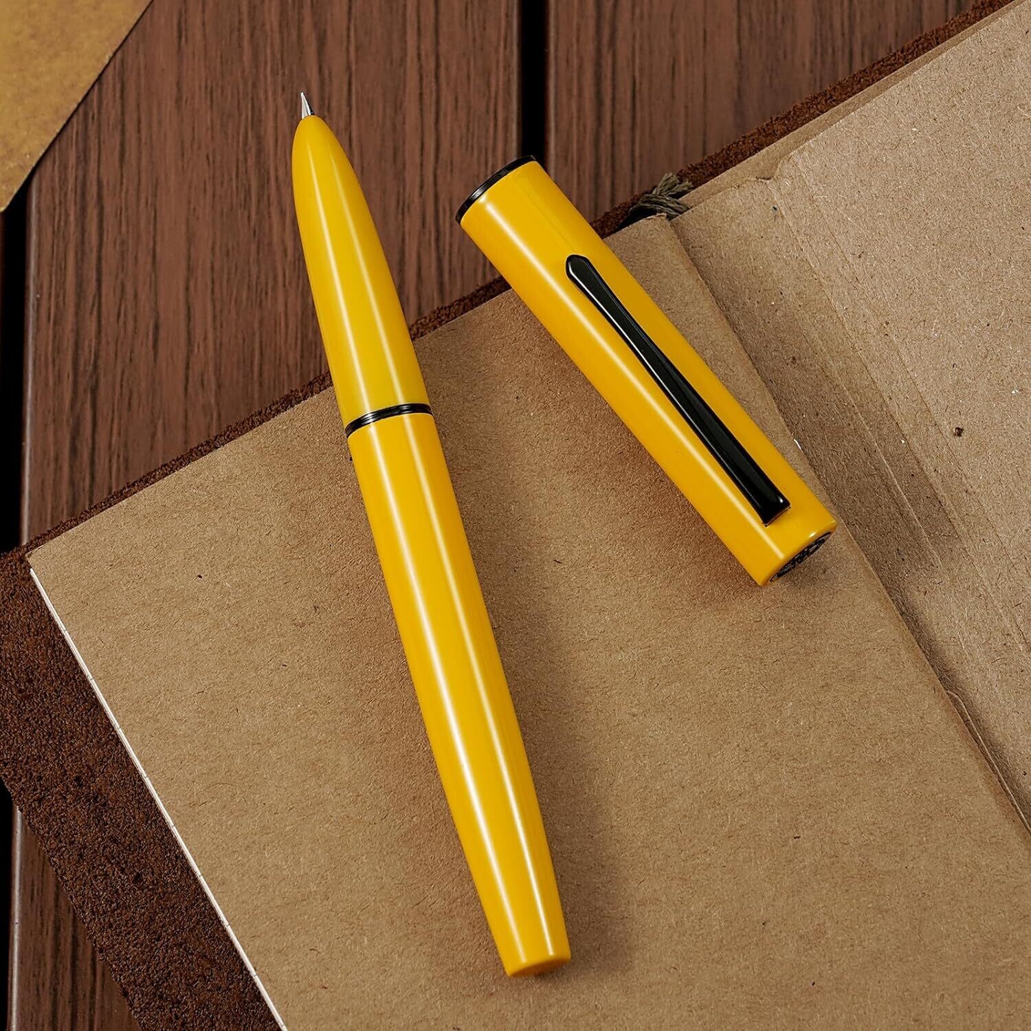 Hongdian Fountain Pen Model C1, Colour: Yellow, Nib Size: Extra Fine